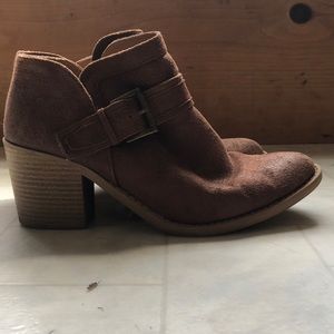 Brown ankle booties